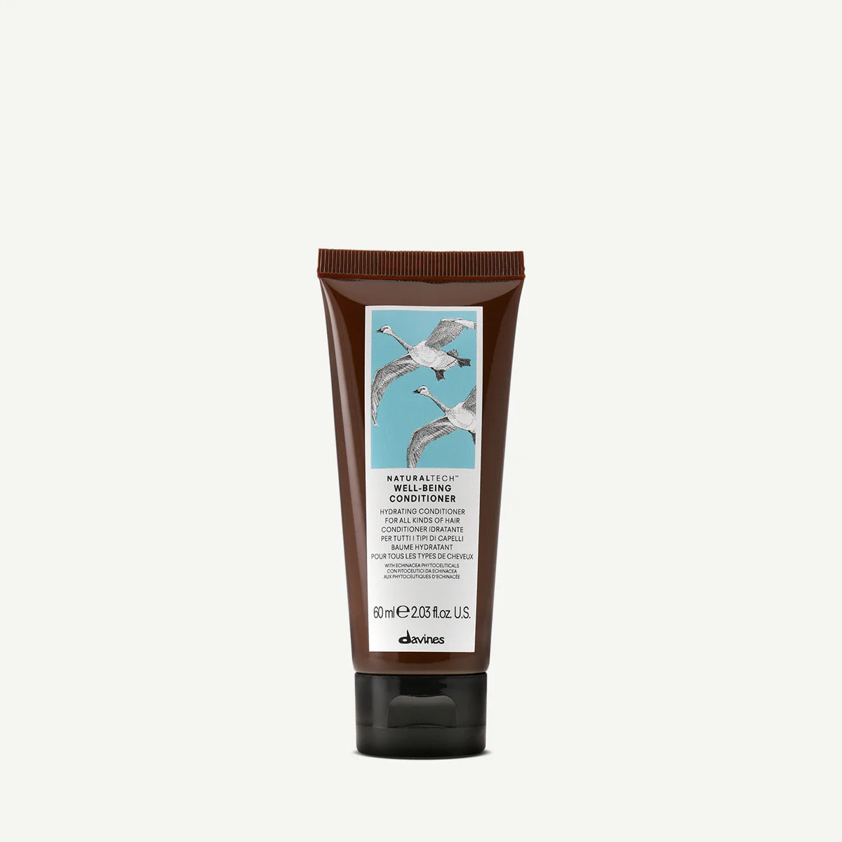 Naturaltech Well-Being Conditioner i liten tub för hårvård, ett milt balsam som vårdar och ger välbefinnande till håret.